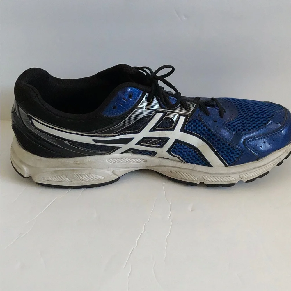ASICS Men’s Athletic Running Shoes in Blue and Black